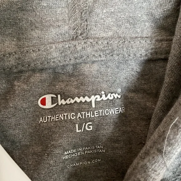 Men’s Champion Hoodie. Large Gray NWT - Picture 2 of 2